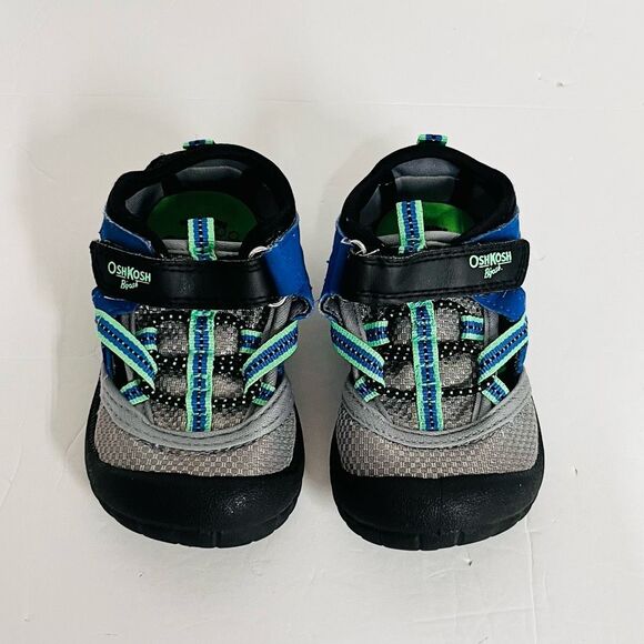 Osh Kosh Toddler Boys Blue And Gray Sandals Sz 5 - Picture 1 of 4